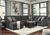 Gio Italia Traclen 3-Piece Fabric Sectional With Chaise In Slate-Jennihome