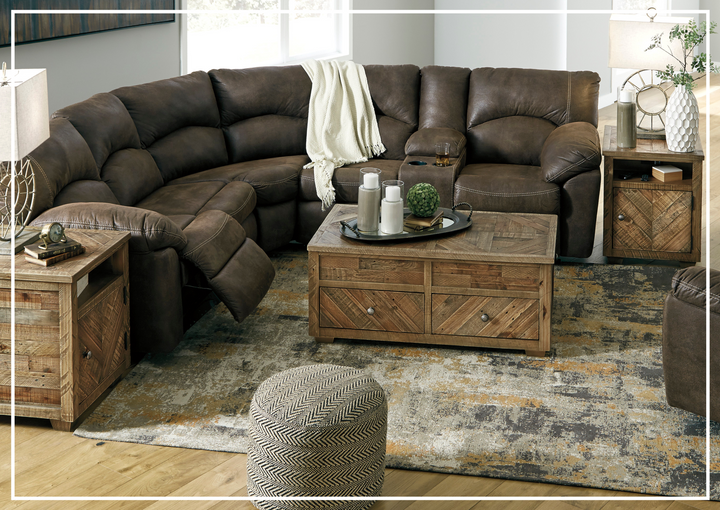 Gio Italia Tumbo 2- Piece Leather Reclining Sectional-Jennihome