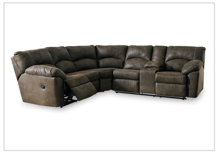 Gio Italia Tumbo 2- Piece Leather Reclining Sectional-Jennihome