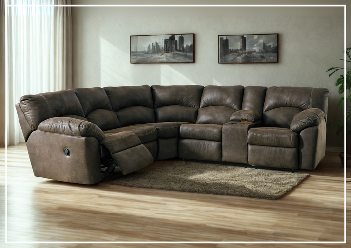 Gio Italia Tumbo 2- Piece Leather Reclining Sectional-Jennihome