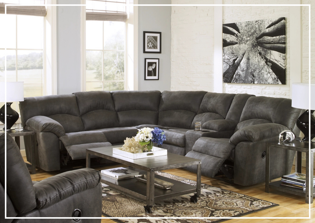 Gio Italia Tumbo 2- Piece Leather Reclining Sectional-Jennihome