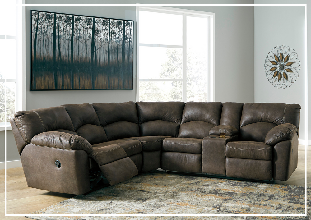 Gio Italia Tumbo 2- Piece Leather Reclining Sectional-Jennihome
