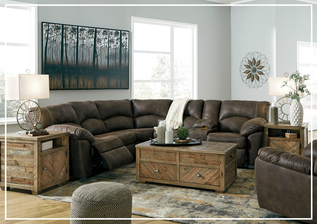 Gio Italia Tumbo 2- Piece Leather Reclining Sectional-Jennihome