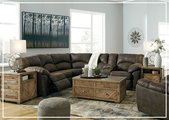 Gio Italia Tumbo 2- Piece Leather Reclining Sectional-Jennihome