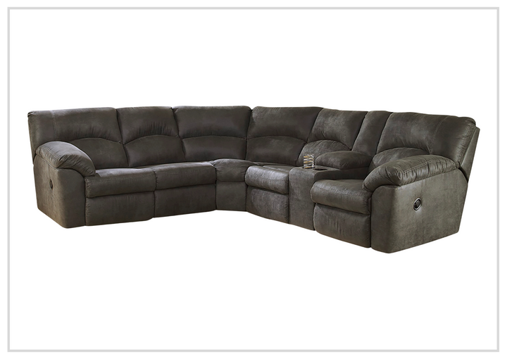 Gio Italia Tumbo 2- Piece Leather Reclining Sectional
