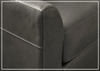 Gio Italia Varenna L-shaped Leather Sectional Sofa in Dark Gray-Jennihome