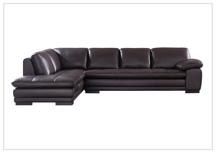 Gio Italia Vierra 4-Seater Premium Leather  L-shaped Sectional Sofa