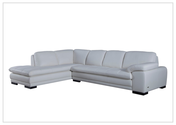 Gio Italia Vierra 4-Seater Premium Leather  L-shaped Sectional Sofa