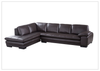 Gio Italia Vierra 4-Seater Premium Leather  L-shaped Sectional Sofa