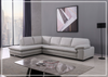 Gio Italia Vierra 4-Seater Premium Leather  L-shaped Sectional Sofa