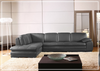 Gio Italia Vierra 4-Seater Premium Leather  L-shaped Sectional Sofa