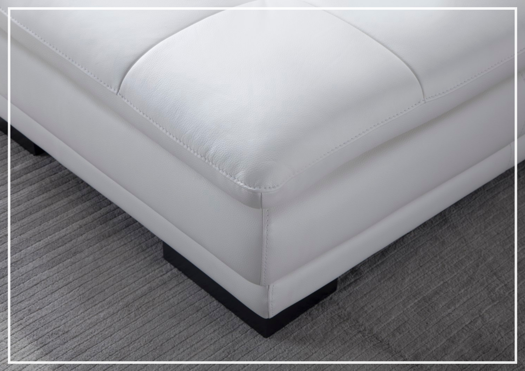 Gio Italia Vierra 4-Seater Premium Leather  L-shaped Sectional Sofa