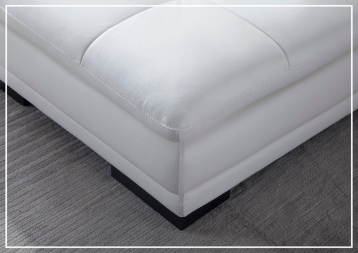 Gio Italia Vierra 4-Seater Premium Leather  L-shaped Sectional Sofa