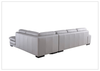 Gio Italia Vierra 4-Seater Premium Leather  L-shaped Sectional Sofa