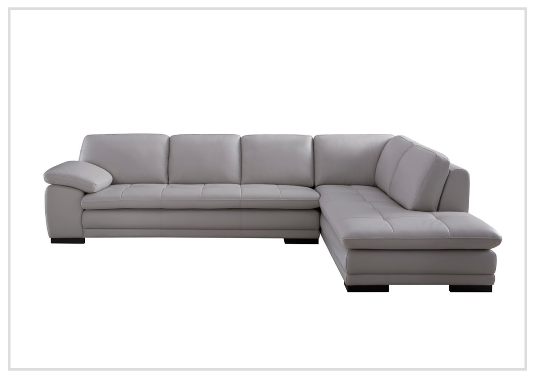 Gio Italia Vierra 4-Seater Premium Leather  L-shaped Sectional Sofa