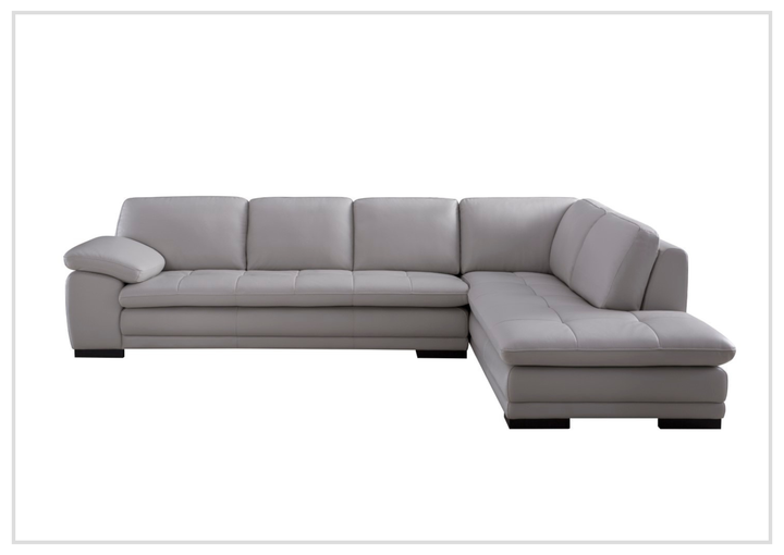 Gio Italia Vierra 4-Seater Premium Leather  L-shaped Sectional Sofa