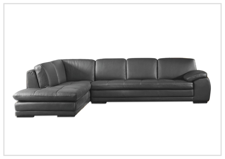 Gio Italia Vierra 4-Seater Premium Leather  L-shaped Sectional Sofa