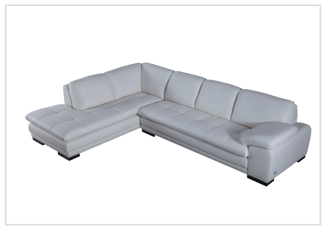 Gio Italia Vierra 4-Seater Premium Leather  L-shaped Sectional Sofa
