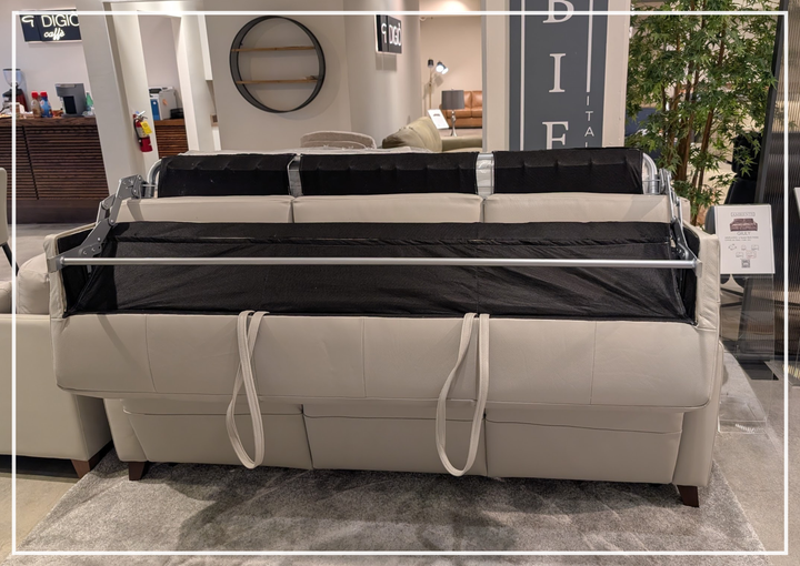 Granton Queen Leather Sleeper Sofa | Memory Foam Mattress | Gio Italia-Jennihome