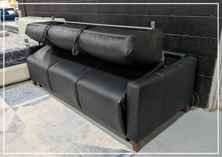 Granton Queen Leather Sleeper Sofa | Memory Foam Mattress | Gio Italia-Jennihome