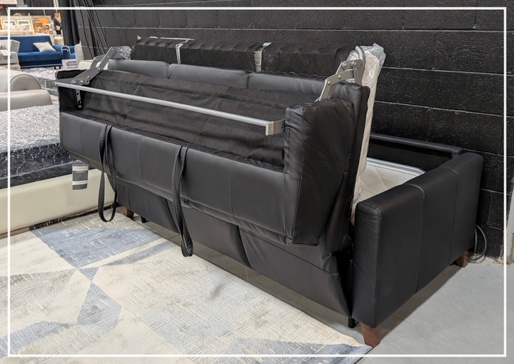 Granton Queen Leather Sleeper Sofa | Memory Foam Mattress | Gio Italia-Jennihome