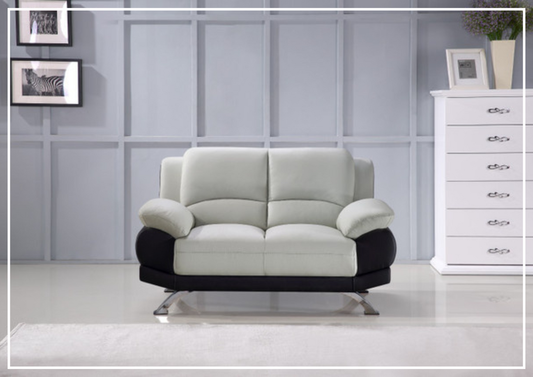 Gio Italia BL Leather Loveseat