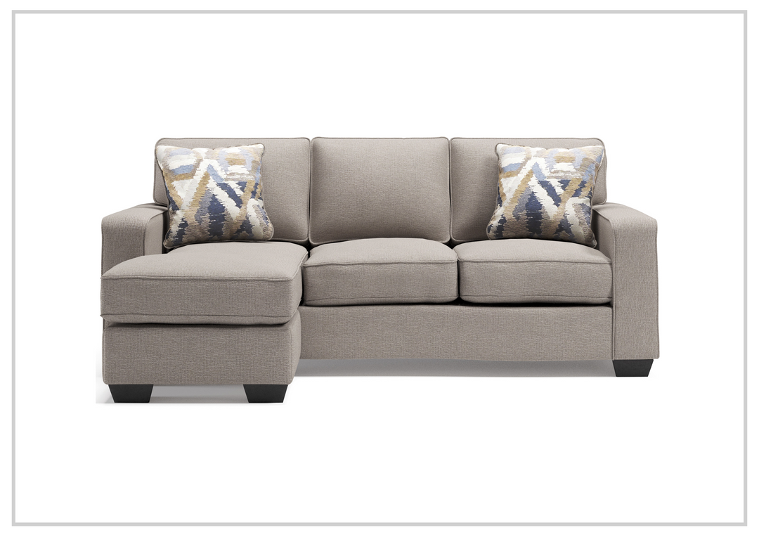 Gio Italia Gresha Fabric Stationary Sectional Sofa With Chaise
-Jennihome
