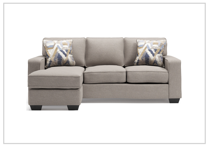 Gio Italia Gresha Fabric Stationary Sectional Sofa With Chaise
-Jennihome