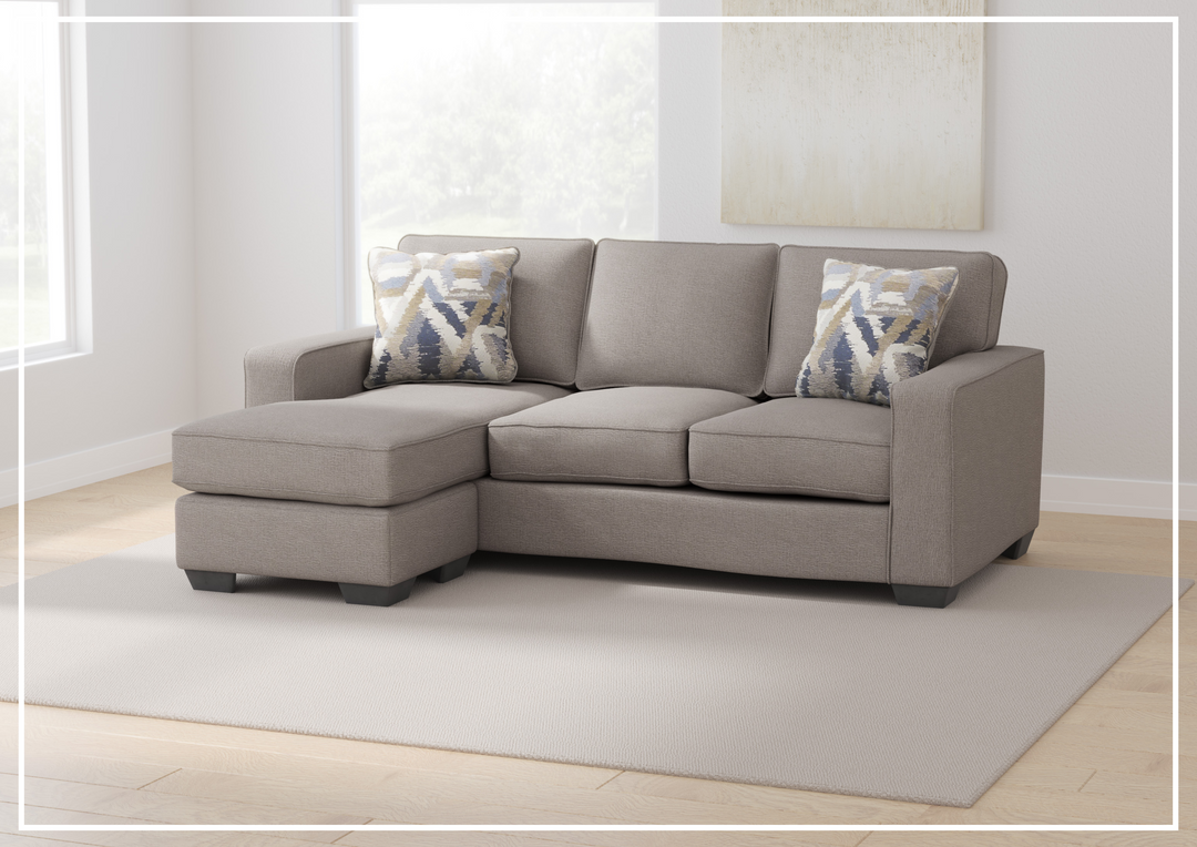 Gio Italia Gresha Fabric Stationary Sectional Sofa With Chaise
-Jennihome