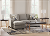 Gio Italia Gresha Fabric Stationary Sectional Sofa With Chaise
-Jennihome