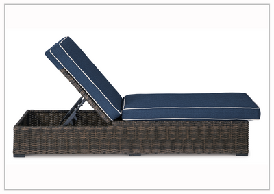 Gwyneira Outdoor Chaise Lounge with Nuvella® Cushion