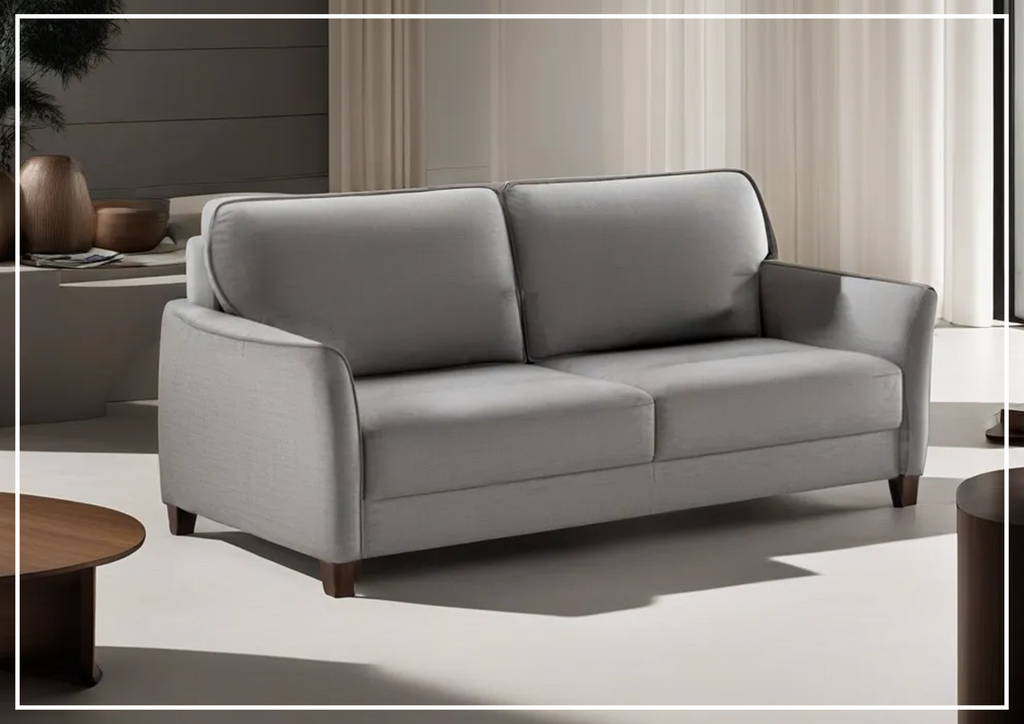 Luonto Harold Fabric Sofa Sleeper with Back and Neck Support King Q JenniHome