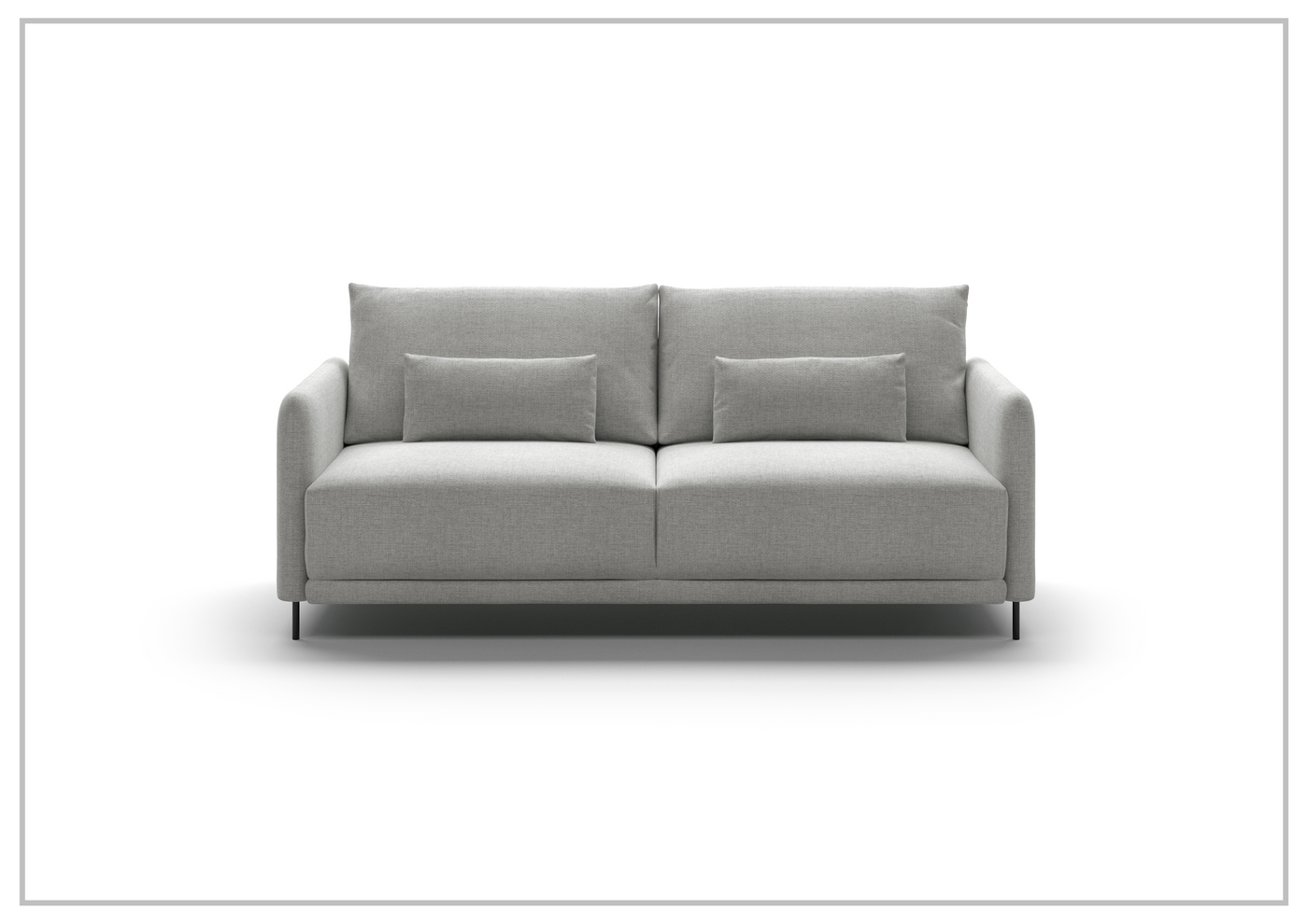 Haven Gray Fabric Sleeper with Hybrid Deluxe Function