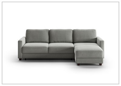 Luonto Hampton Queen Fabric Sectional Sleeper Sofa with Storage