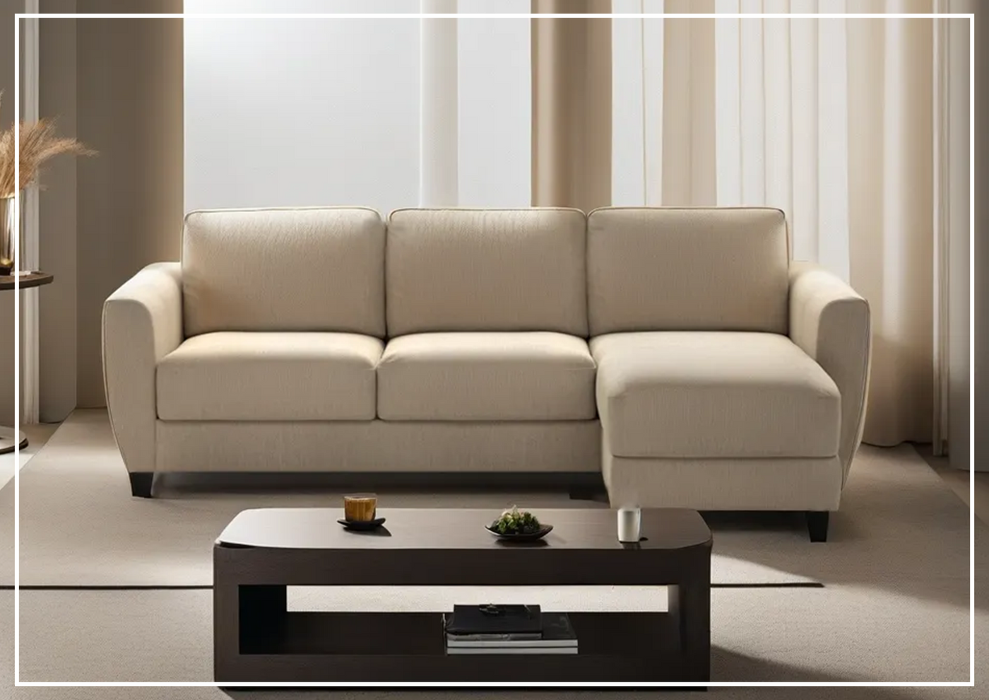 Luonto Flex Sectional Sofa Sleeper With Openable Chaise & Storage