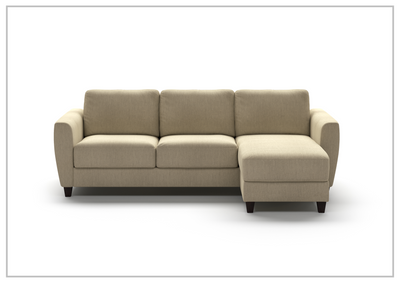 Luonto Harper L-Shaped Fabric Full-XL Sectional Sleeper Sofa