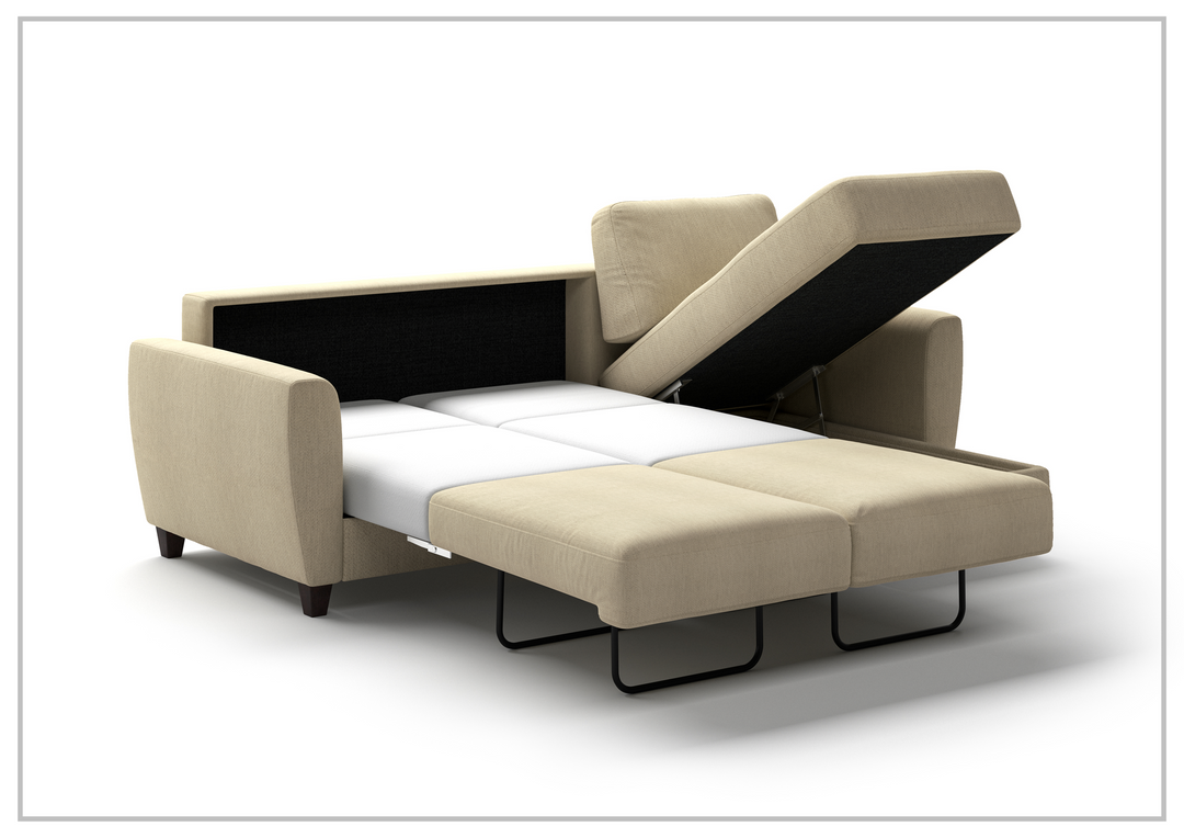 Luonto Flex Sectional Sofa Sleeper With Openable Chaise & Storage