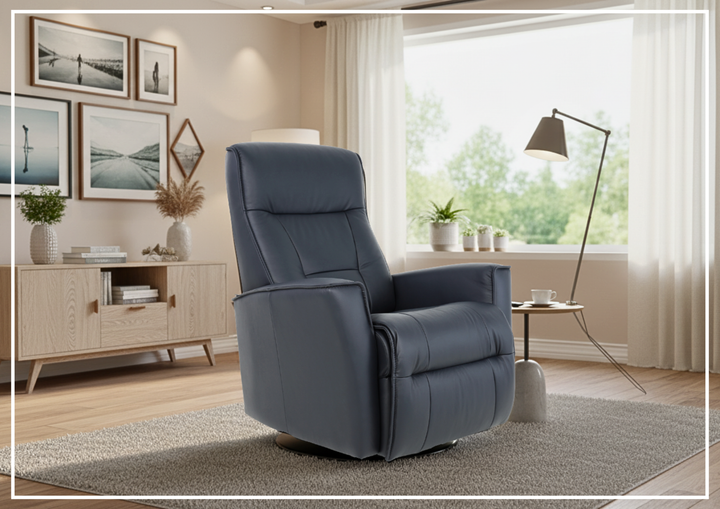 Fjords Harstad Power Recliner with Swivel Base-Jennihome