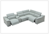 Gio Italia Hartley Power Motion Leather Sectional Sofa with Storage in Light Gray - jennihome