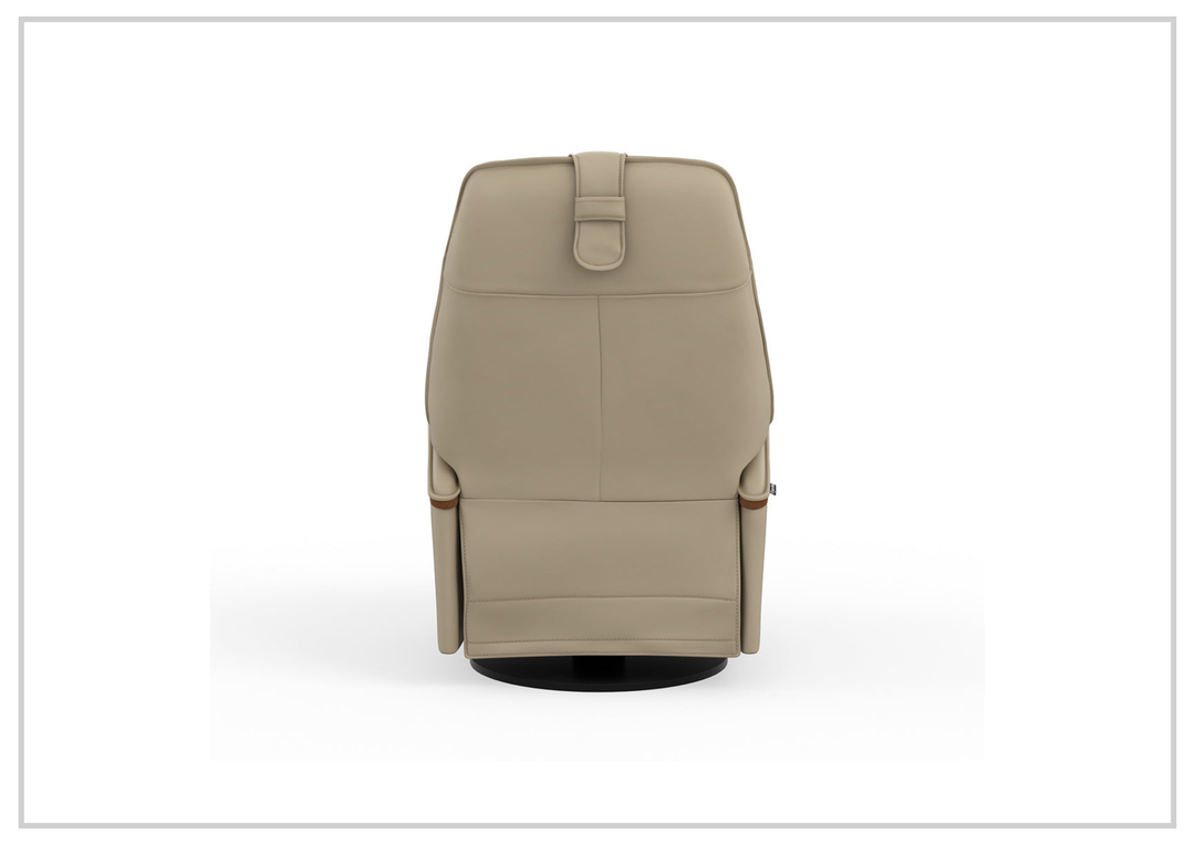 Helsinki Leather Swing Relaxer Recliner Chair | Swivel Glider & Rocker | Fjords - Jennihome