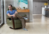 Helsinki Leather Swing Relaxer Recliner Chair | Swivel Glider & Rocker | Fjords - Jennihome