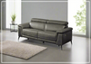 Gio Italia Hendrix Power Leather Loveseat with Adjustable Headrests