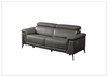 Gio Italia Hendrix Power Leather Loveseat with Adjustable Headrests