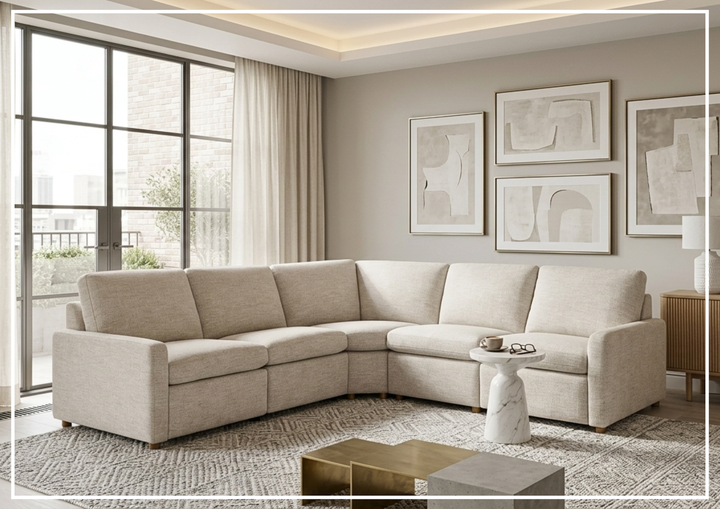 Hyde 5-Piece Fabric Power Reclining Sectional | Dual Motion | Universal Furniture - Jennihome