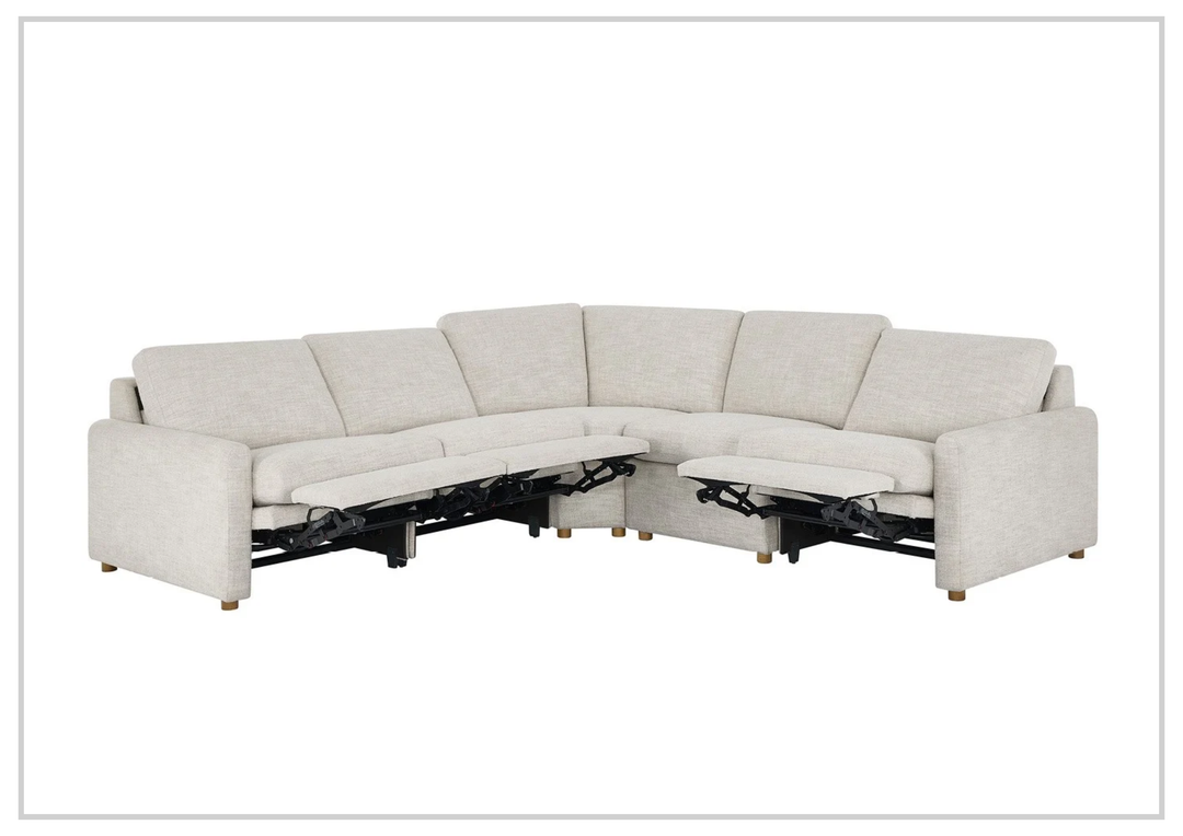 Hyde 5-Piece Fabric Power Reclining Sectional | Dual Motion | Universal Furniture - Jennihome