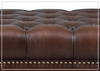 Hydeline Alton Bay Leather Sectional Sofa With Nail-Head Finish
