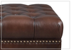 Hydeline Alton Bay Leather Sectional Sofa With Nail-Head Finish