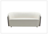 Ivano Fabric 2-Seater Sofa | Golden Macassar Veneer Base | Klaussner