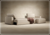 Innovation Living Newilla Fabric 3-Seater L-Shape Sectional Sleeper Sofa-Jennihome