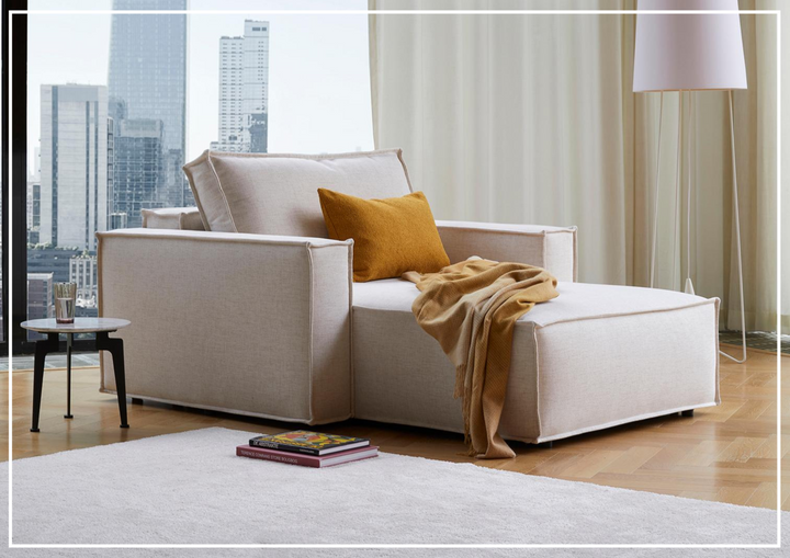Innovation Living Newilla Lounger Fabric Chair With Three Color Options-Jennihome